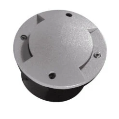 LED Außenleuchte Fjellglans DL-2LED6 Bodeneinbaustrahler, Rund, Grau, Kaltweiß, 1W / IP66 / 230V