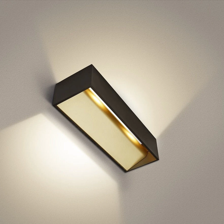 LED Wandleuchte LOGS IN L LED, 19W, Dim-To-Warm, 19W, 2000-3000K, 1100lm, Schwarz/gold 1 LED Wandleuchte LOGS IN L LED, 19W, Dim-To-Warm, 19W, 2000-3000K, 1100lm, Schwarz/gold