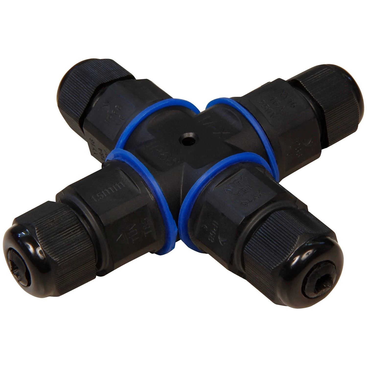 Kabelverbinder McPower 3-polig, 97x97mm, IP68 / 230V 1 Kabelverbinder McPower 3-polig, 97x97mm, IP68 / 230V