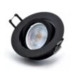 Einbaustrahler Cosmo Aus Aluminium Rund Schwarz GU10 230V 12V