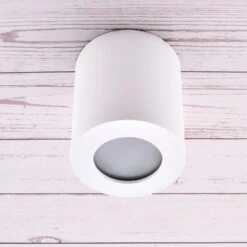 Aufbaustrahler Ljusen IP44 Downlight Rund 95mm X Ø80mm P44 GU10 230V -Lampen Förderung 2021 06 30 0703