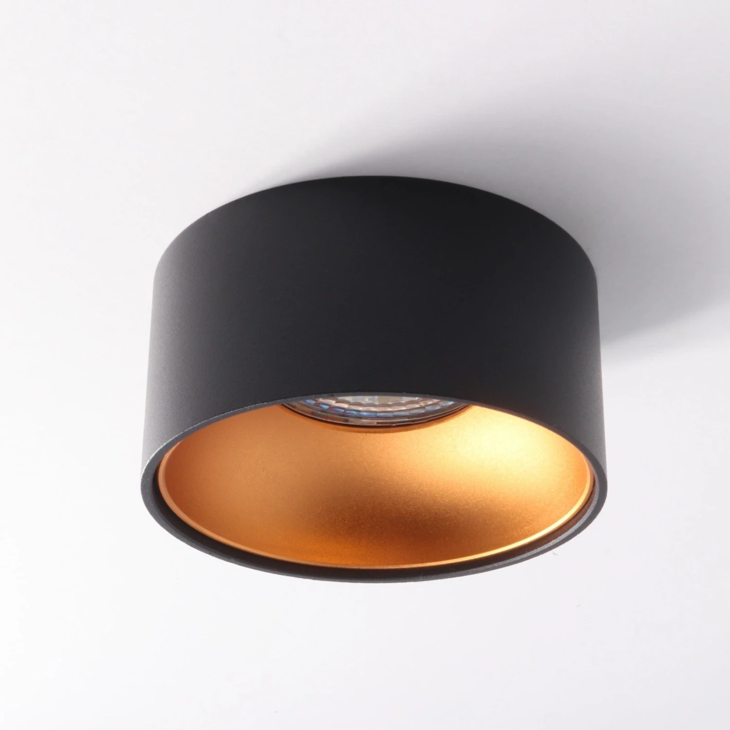 LED Einbaustrahler Astral Mini Aus Aluminium Rund 8W Warmweiß Schwarz + Kupfer GU10 230V 3 LED Einbaustrahler Astral Mini Aus Aluminium Rund 8W Warmweiß Schwarz + Kupfer GU10 230V – Bild 3