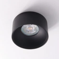 LED Einbaustrahler Astral Mini Aus Aluminium Rund 8W Warmweiß Schwarz + Schwarz GU10 230V