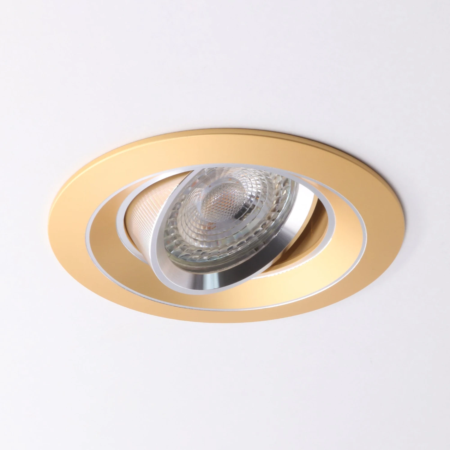 Einbaustrahler Vandglød Rund Aus Aluminium Gold Ø99mm GU10 230V 1 Einbaustrahler Vandglød Rund Aus Aluminium Gold Ø99mm GU10 230V