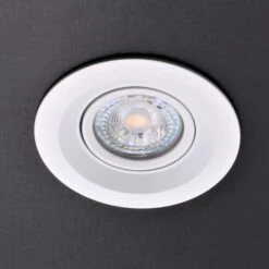 Einbaustrahler Lysstyr Rund Aus Aluminium Weiß Ø99mm GU10 230V -Lampen Förderung 2021 09 23 2337 0c5833d1 46c8 4dd5 a3bc 5293b353483b