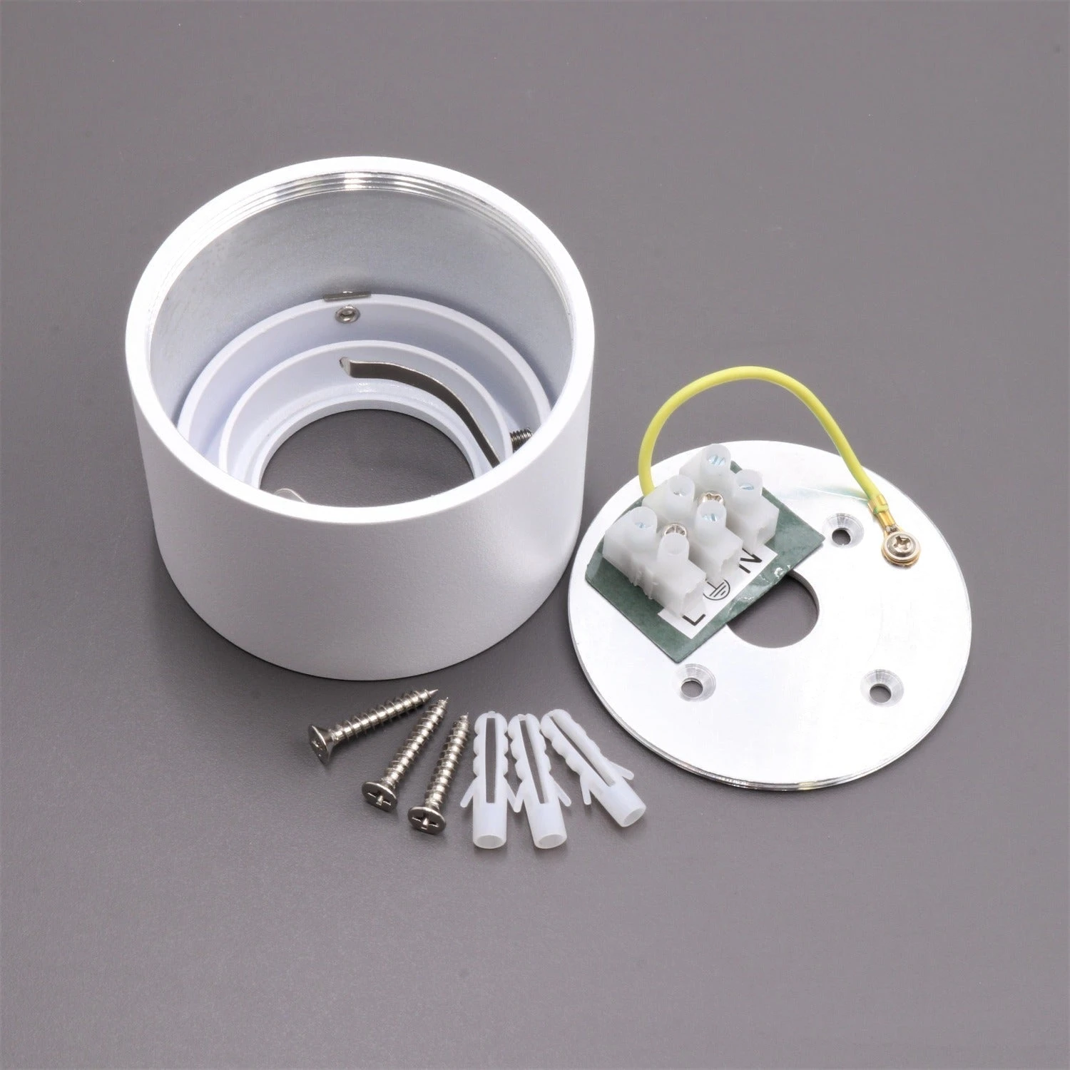 Aufbaustrahler Aus Aluminium MILANO SMALL (Rund - Schwarz-Matt) + LED Dimmbar Modul 7W Warmweiß Neutralweiß Extra-flach IP20 230V 3 Aufbaustrahler Aus Aluminium MILANO SMALL (Rund - Schwarz-Matt) + LED Dimmbar Modul 7W Warmweiß Neutralweiß Extra-flach IP20 230V – Bild 3