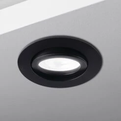 Einbaustrahler Cosmo Aus Aluminium Rund Schwarz GU10 230V 12V -Lampen Förderung 22432 1