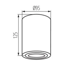 Aufbauleuchte Skær Aus Aluminium Weiß-matt Oder Schwarz-matt IP20 GU10 230V -Lampen Förderung 22550 RT