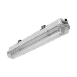 LED-Feuchtraum-Wannenleuchte Ivalo Grau 126cm G13 T8 IP65 230V