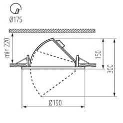 Downlight HIMA LED 23W-NW [2519lm] LED Weiß Schwarz Ø190mm IP20 230V -Lampen Förderung 22842 1