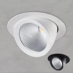 Downlight HIMA LED 23W-NW [2519lm] LED Weiß Schwarz Ø190mm IP20 230V