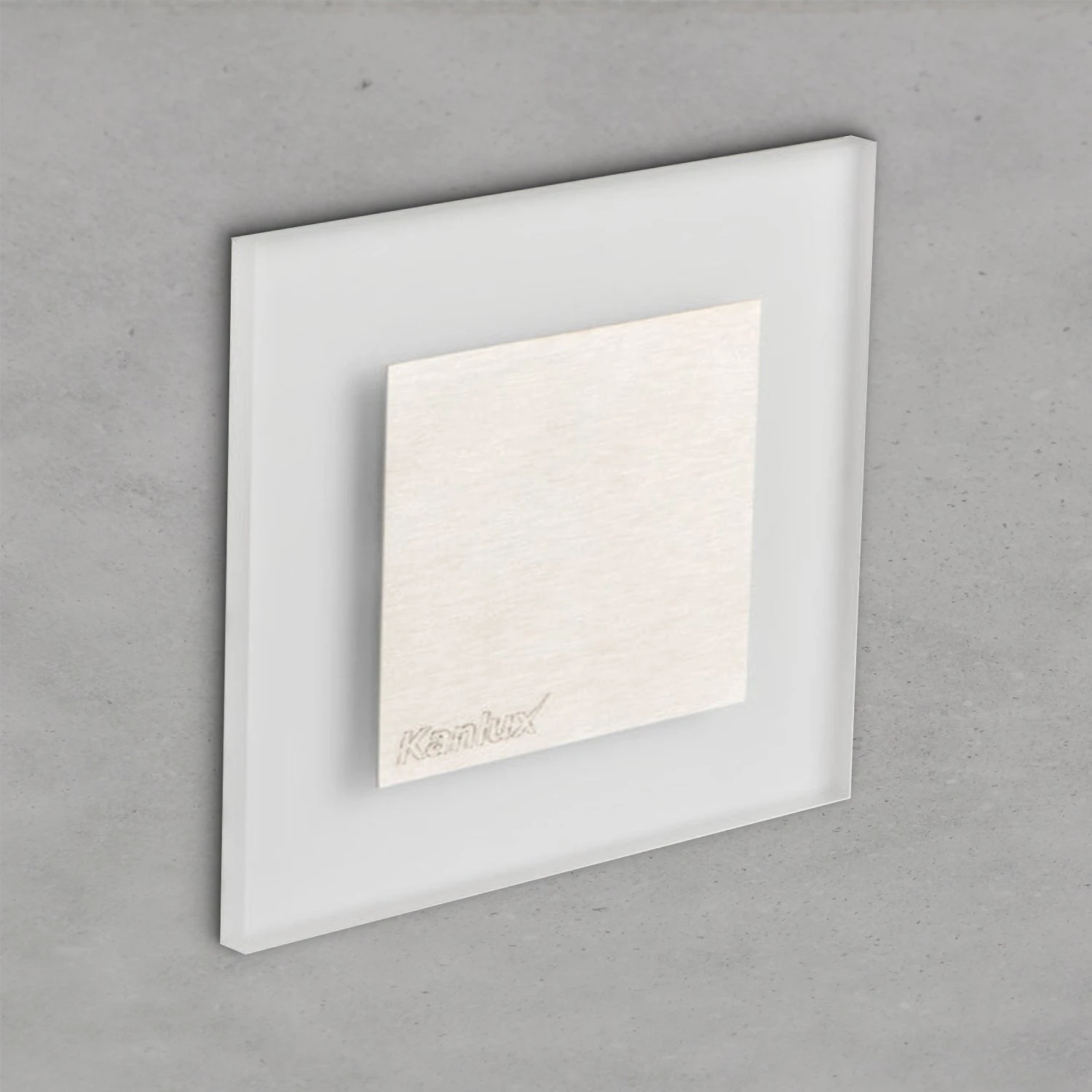 LED Treppeneinbauleuchte APUS Mit Trafo Edelstahl Eckig Warmweiß / Kaltweiß, 1.3W / IP20 / 230V 1 LED Treppeneinbauleuchte APUS Mit Trafo Edelstahl Eckig Warmweiß / Kaltweiß, 1.3W / IP20 / 230V