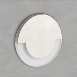 LED Treppeneinbauleuchte Blålys Mit Trafo Edelstahl Rund Warmweiß / Kaltweiß, 1.3W / IP20 / 230V