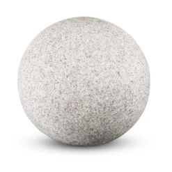 Kugelleuchte Nordlys Mit Erdspieß Ø23cm-58.5cm Naturstein-Optik Max. 15W IP65 E27 230V -Lampen Förderung 24650 1