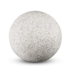 Kugelleuchte Nordlys Mit Erdspieß Ø23cm-58.5cm Naturstein-Optik Max. 15W IP65 E27 230V -Lampen Förderung 24650 1