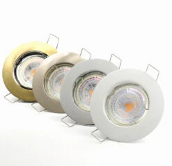 Einbaustrahler Månelys CTX-DS02B Aus Aluminium Rund Ø85mm IP20 GU5,3 GU10 12V 230V