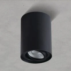 Aufbauleuchte Solglans XS Rund Schwarz GU10 230V 5 Aufbauleuchte Solglans XS Rund Schwarz GU10 230V -Lampen Förderung 25478 shadow