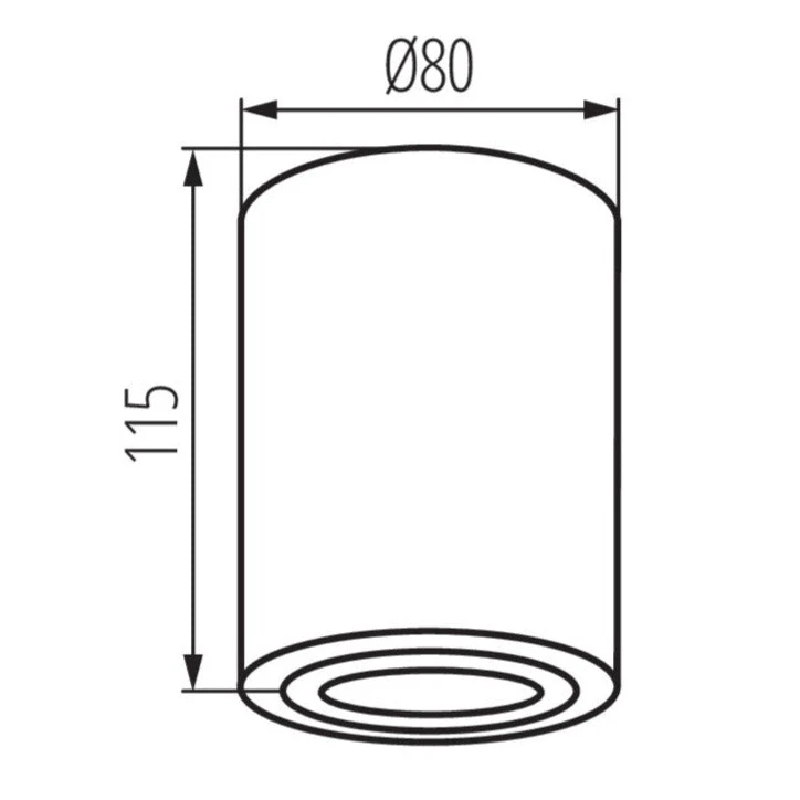 Aufbauleuchte Solglans XS Rund Schwarz GU10 230V 4 Aufbauleuchte Solglans XS Rund Schwarz GU10 230V – Bild 4