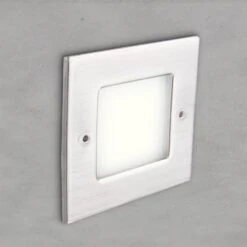 LED Wandeinbauleuchte Gnistrande Außenleuchte Edelstahl Eckig Warmweiß / Neutralweiß, 0.6W / IP54 / 230V