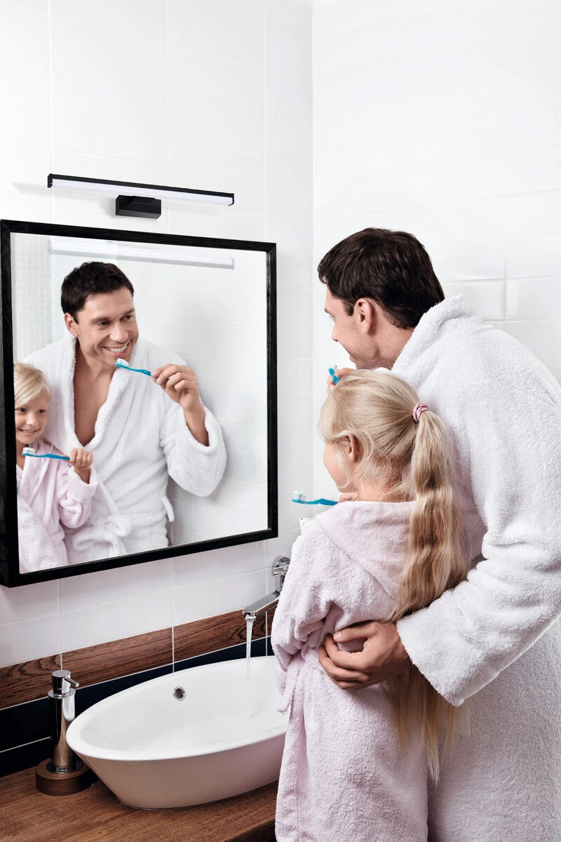 LED Spiegelwandleuchte Glitrende Aus Aluminium Schwarz Neutralweiß 8W 12W 15W IP44 230V 11 LED Spiegelwandleuchte Glitrende Aus Aluminium Schwarz Neutralweiß 8W 12W 15W IP44 230V – Bild 11