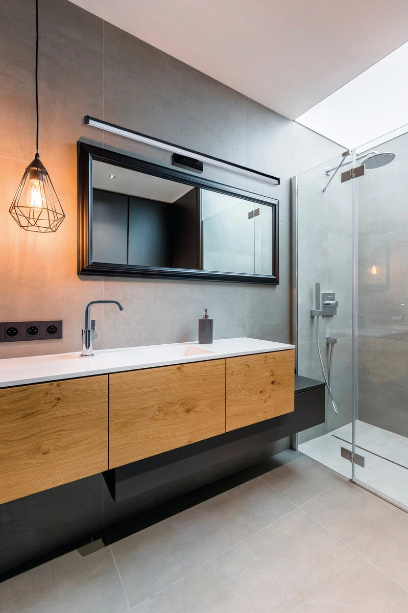 LED Spiegelwandleuchte Glitrende Aus Aluminium Schwarz Neutralweiß 8W 12W 15W IP44 230V 9 LED Spiegelwandleuchte Glitrende Aus Aluminium Schwarz Neutralweiß 8W 12W 15W IP44 230V – Bild 9