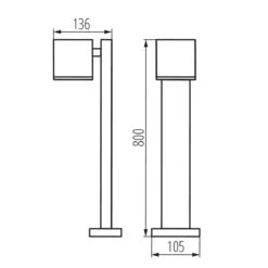 Pollerleuchte Aussenleuchte Glødelampe Anthrazit GU10 IP44 230V 15 Pollerleuchte Aussenleuchte Glødelampe Anthrazit GU10 IP44 230V -Lampen Förderung 29003 1 1