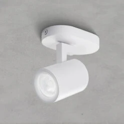 Wand-Deckenleuchte Skinn 1-flammig Horizontal Und Vertikal Einstellbar Schwarz Oder Weiss IP20 GU10 230V -Lampen Förderung 29120 shadow