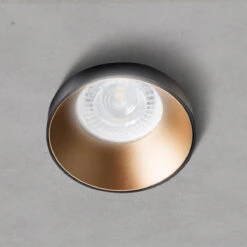 Einbaustrahler Skærme Rund Aus Aluminium Schwarz + Gold 230V GU10 -Lampen Förderung 29137 1 faaf8a5e 1f75 4ace a077 74bdb01f8918