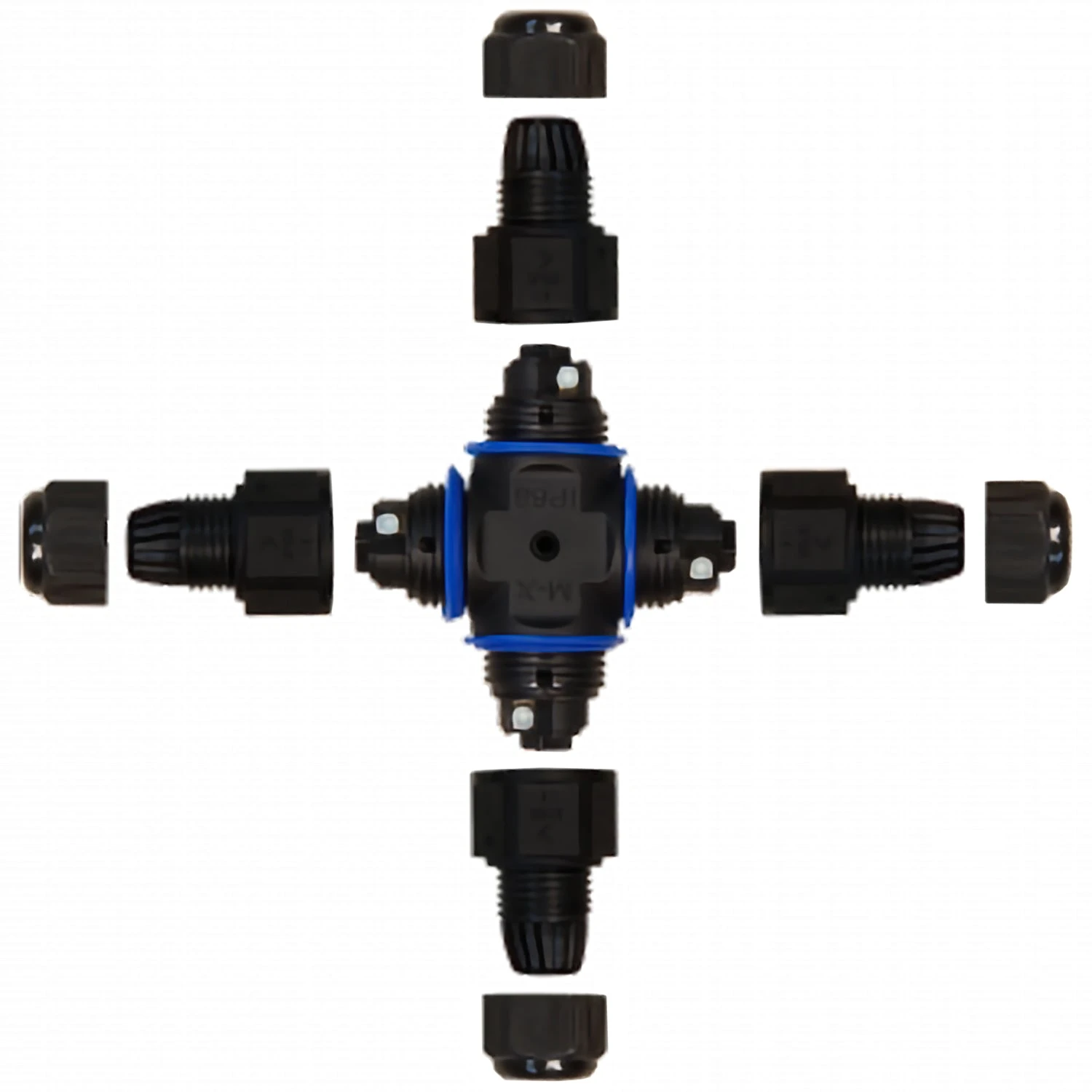 Kabelverbinder McPower 3-polig, 97x97mm, IP68 / 230V 2 Kabelverbinder McPower 3-polig, 97x97mm, IP68 / 230V – Bild 2