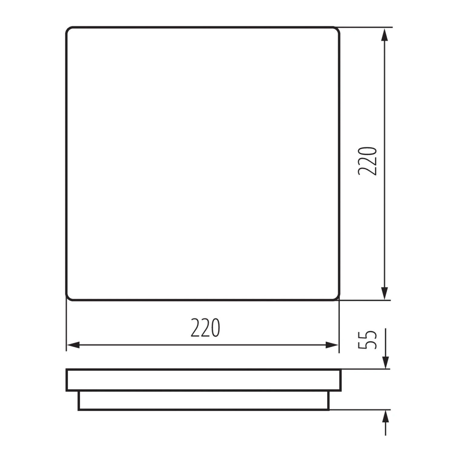 Deckenleuchte Daggryet Mit Bewegungssensor Für Außenbereich Feuchtraum Eckig Weiss LED 18W Neutralweiss IP54 230V 3 Deckenleuchte Daggryet Mit Bewegungssensor Für Außenbereich Feuchtraum Eckig Weiss LED 18W Neutralweiss IP54 230V – Bild 3