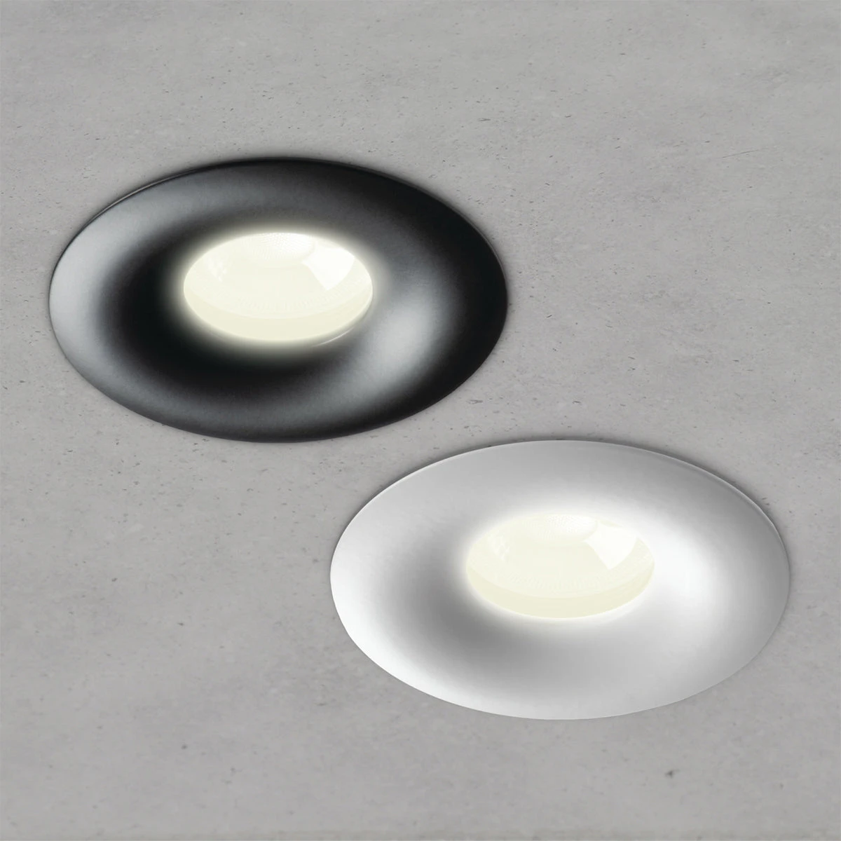 Einbaustrahler Fjellgløtt Aus Aluminium Rund Weiß Schwarz Ø90mm GU10 230V 2 Einbaustrahler Fjellgløtt Aus Aluminium Rund Weiß Schwarz Ø90mm GU10 230V – Bild 2