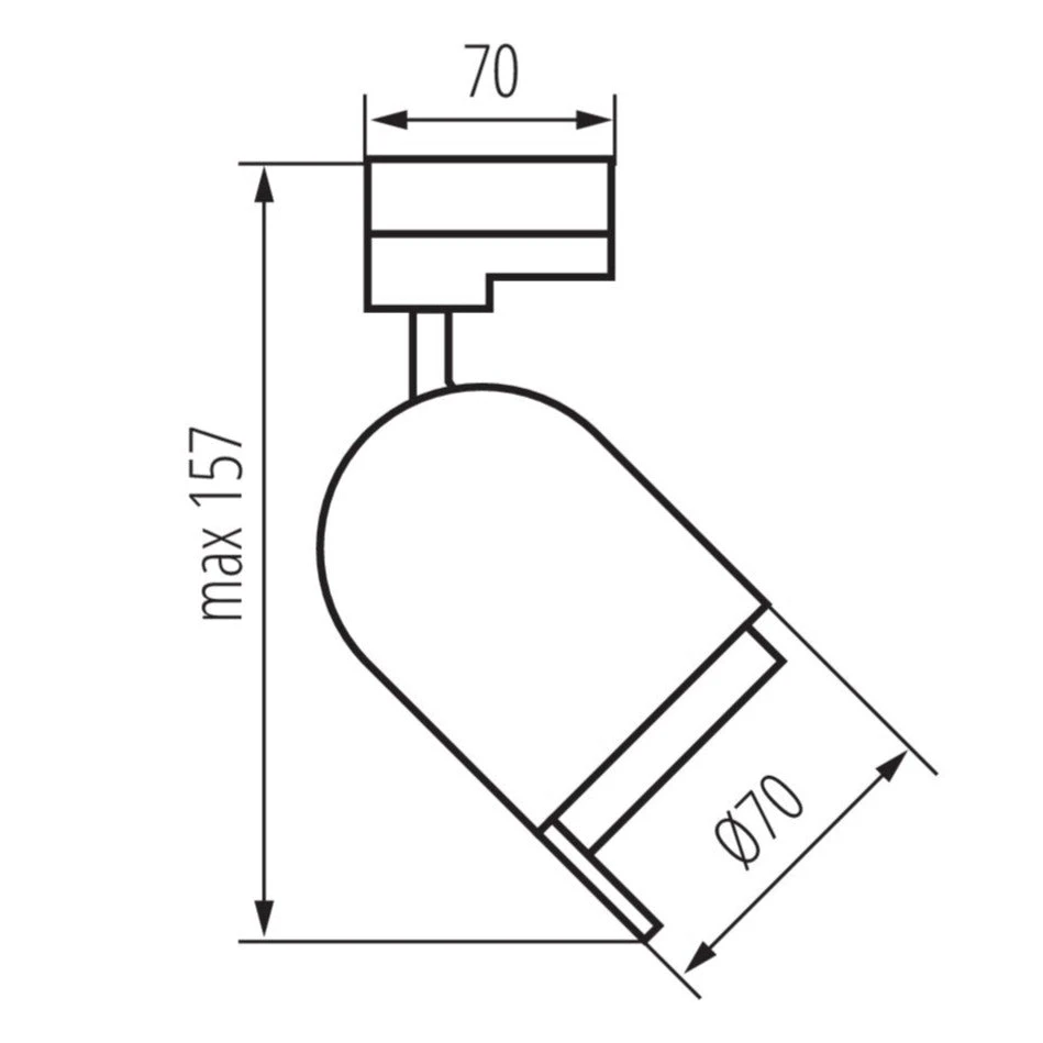 LED 3-Phasen-Schienenstrahler Natthimmel ATL3 GU10 Weiß 2 LED 3-Phasen-Schienenstrahler Natthimmel ATL3 GU10 Weiß – Bild 2