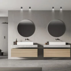 Aufbaustrahler Elvlys Für Außen & Innen Aus Aluminium Und Glas Rund IP65 GU10 230V -Lampen Förderung 33362 1