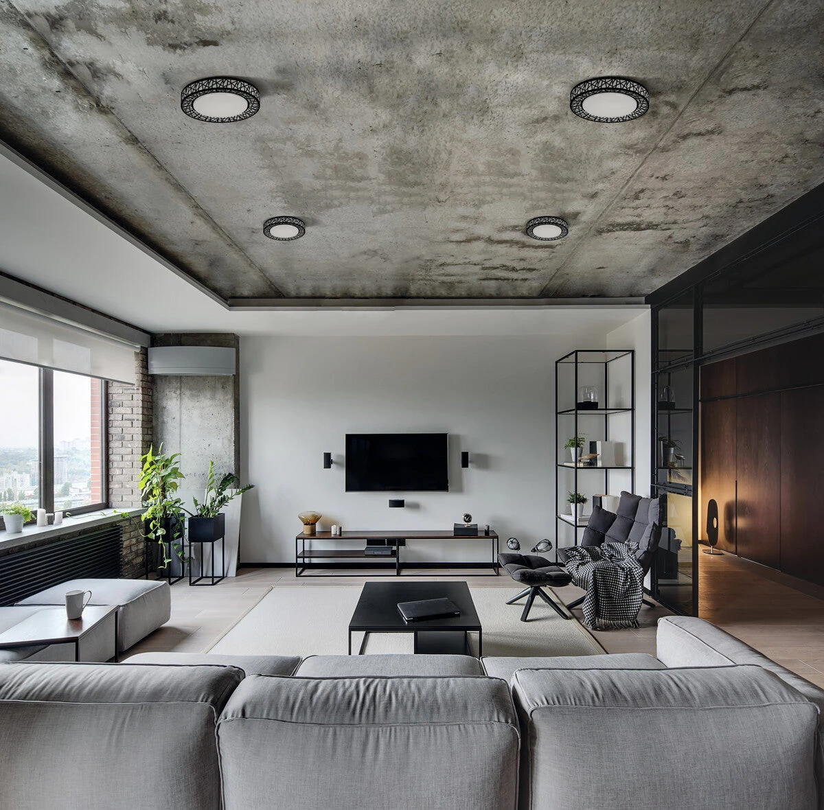 LED Deckenleuchte Stjerneglød Rund Schwarz Weiß Ø38cm 17.5W 4000K IP20 230V 5 LED Deckenleuchte Stjerneglød Rund Schwarz Weiß Ø38cm 17.5W 4000K IP20 230V – Bild 5