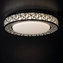 LED Deckenleuchte Stjerneglød Rund Schwarz Weiß Ø38cm 17.5W 4000K IP20 230V