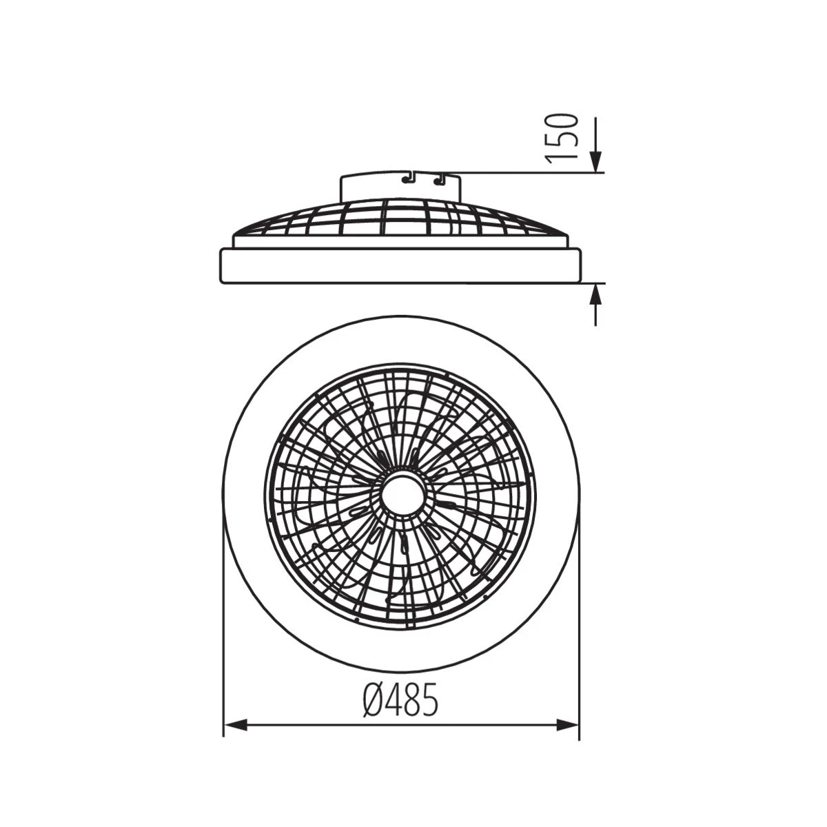 Deckenleuchte Havbris Mit Ventilator LED CCT: Einstellbare Farbtemperatur Und Luftstrom Für Perfekte Raumbeleuchtung 15 Deckenleuchte Havbris Mit Ventilator LED CCT: Einstellbare Farbtemperatur Und Luftstrom Für Perfekte Raumbeleuchtung – Bild 15