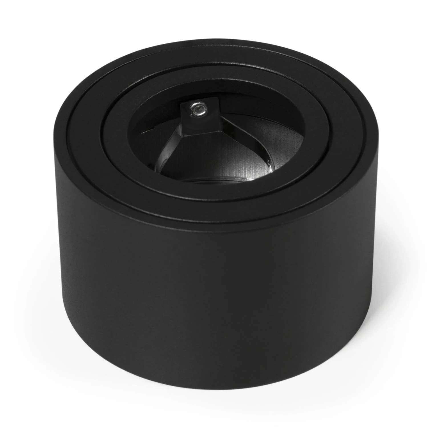 Aufbaustrahler Aus Aluminium MILANO SMALL (Rund - Schwarz-Matt) + LED Dimmbar Modul 7W Warmweiß Neutralweiß Extra-flach IP20 230V 5 Aufbaustrahler Aus Aluminium MILANO SMALL (Rund - Schwarz-Matt) + LED Dimmbar Modul 7W Warmweiß Neutralweiß Extra-flach IP20 230V – Bild 5