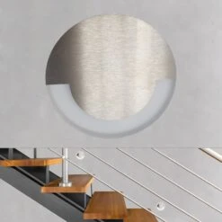 LED Treppeneinbauleuchte Blålys Mit Trafo Edelstahl Rund Warmweiß / Kaltweiß, 1.3W / IP20 / 230V 7 LED Treppeneinbauleuchte Blålys Mit Trafo Edelstahl Rund Warmweiß / Kaltweiß, 1.3W / IP20 / 230V -Lampen Förderung CARLO R W1