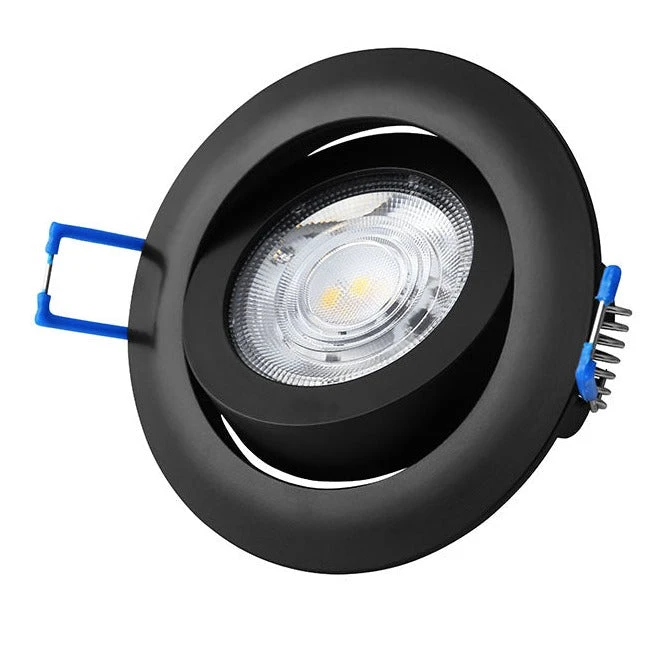 LED Einbaustrahler Extra-Flach Kvikne 5W Schwarz Dimmbar 230V 1 LED Einbaustrahler Extra-Flach Kvikne 5W Schwarz Dimmbar 230V