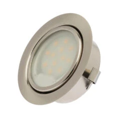LED Einbauleuchte Hedda Solo Matt-chrom Warm-weiß 58mm Bohrloch 2,5W 12V