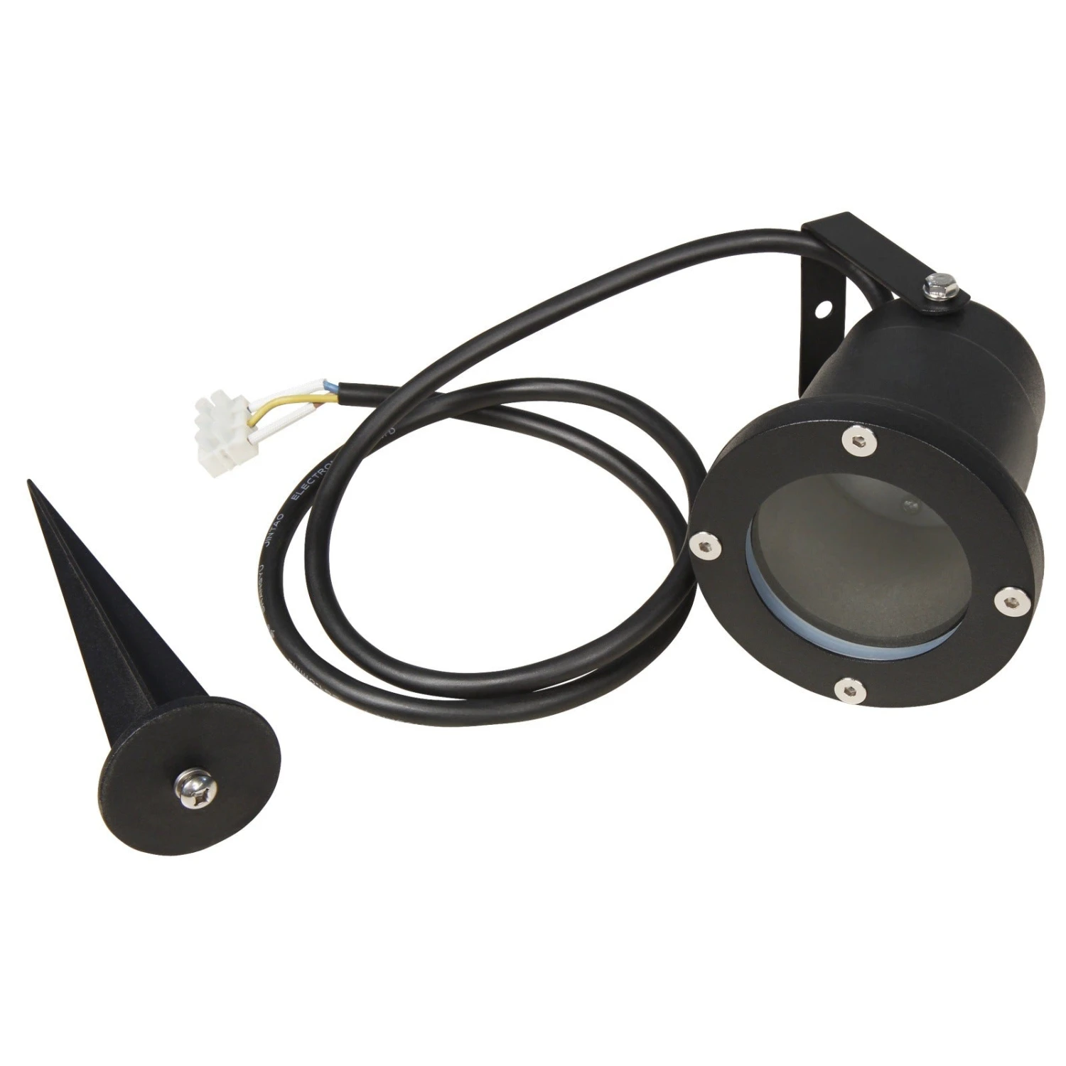 LED Gartenstrahler Motala Garden Mit Erdspieß Und 1.0m Anschlusskabel Ohne Schuko-Stecker Max 35W IP65 GU10 230V 3 LED Gartenstrahler Motala Garden Mit Erdspieß Und 1.0m Anschlusskabel Ohne Schuko-Stecker Max 35W IP65 GU10 230V – Bild 3