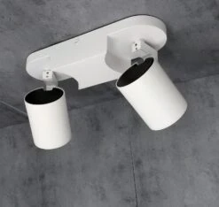 Wand-Deckenleuchte Skinn 2-Flammig Horizontal Und Vertikal Einstellbar Schwarz Oder Weiß IP20 GU10 230V -Lampen Förderung IMG 0011