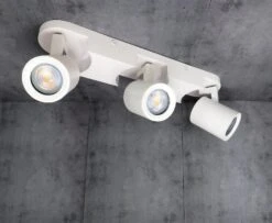 Wand-Deckenleuchte Skinn 3-Flammig Horizontal Und Vertikal Einstellbar Schwarz Oder Weiß IP20 GU10 230V -Lampen Förderung IMG 0016