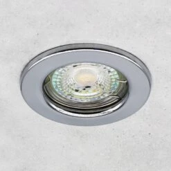 LED Einbaustrahler Decoro 6.2W Dimmbar Starr Rund Chrom GU10 230V