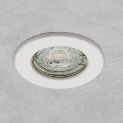 LED Einbaustrahler Decoro Starr 6.2W Dimmbar Rund Weiß GU10 230V