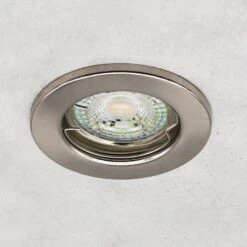 LED Einbaustrahler Decoro 6.2W Dimmbar Starr Rund Matt-Chrom GU10 230V