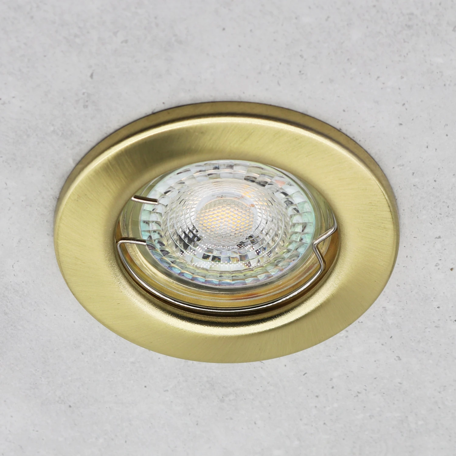 LED Einbaustrahler Decoro 6.2W Dimmbar Starr Rund Matt - Messing GU10 230V 3 LED Einbaustrahler Decoro 6.2W Dimmbar Starr Rund Matt - Messing GU10 230V – Bild 3