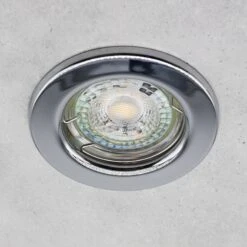 LED Einbaustrahler Decoro 6.2W Dimmbar Starr Rund Chrom GU10 230V -Lampen Förderung IMG 4380