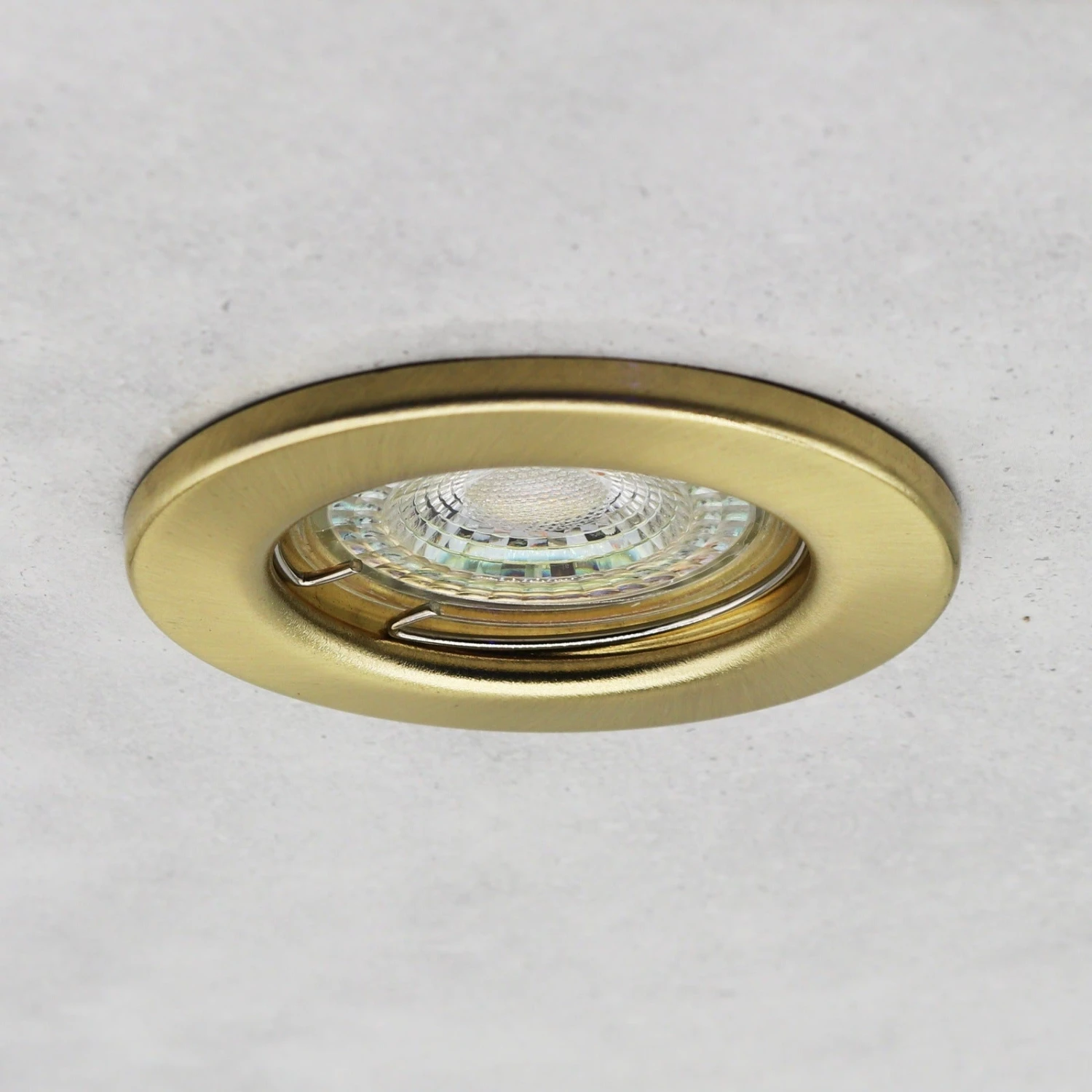 LED Einbaustrahler Decoro 6.2W Dimmbar Starr Rund Matt - Messing GU10 230V 4 LED Einbaustrahler Decoro 6.2W Dimmbar Starr Rund Matt - Messing GU10 230V – Bild 4