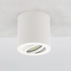 Aufbauleuchte Milano Rund Weiß GU10 230V